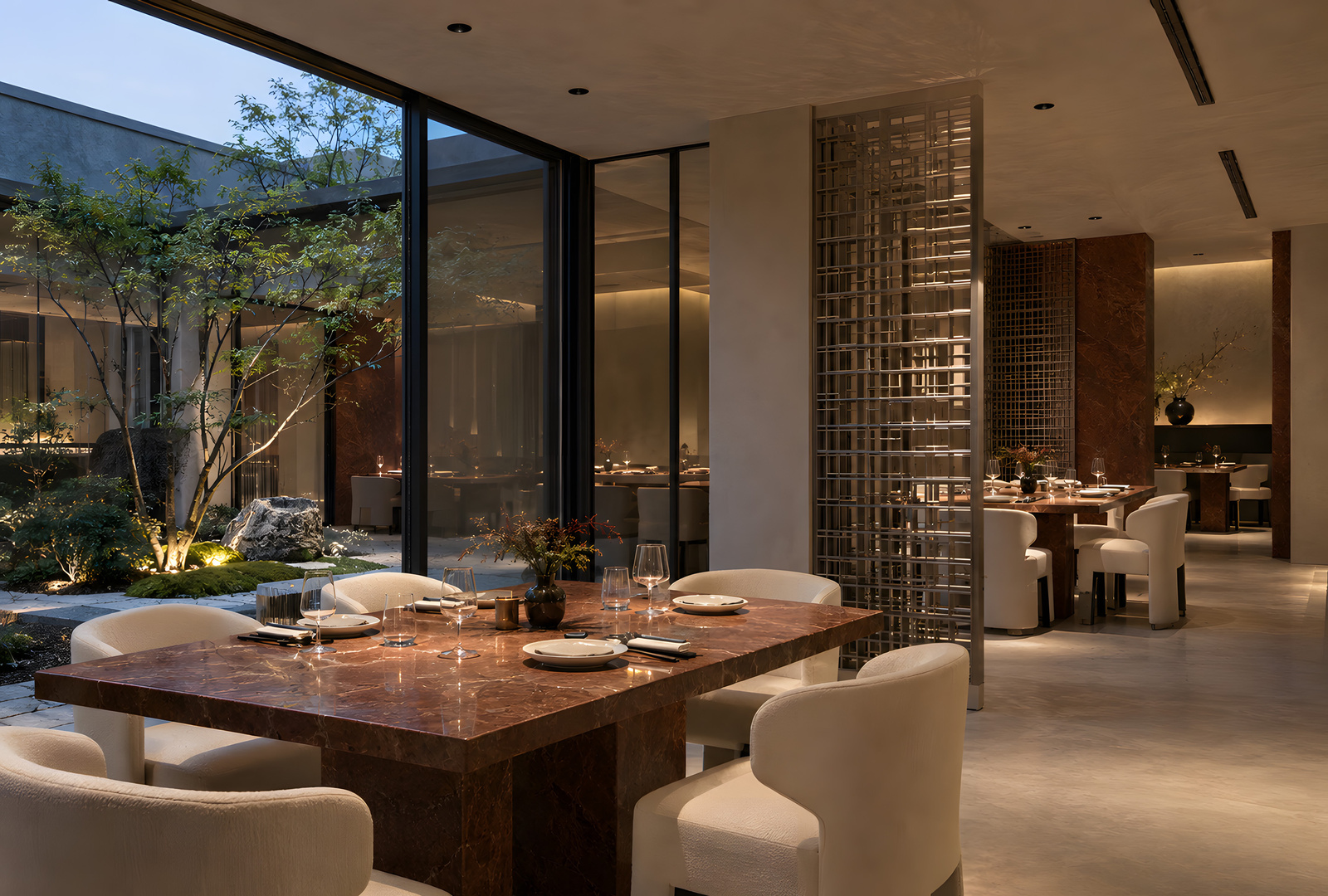 Interior lighting application shown in the MOVA WINGED TRIMLESS catalogue