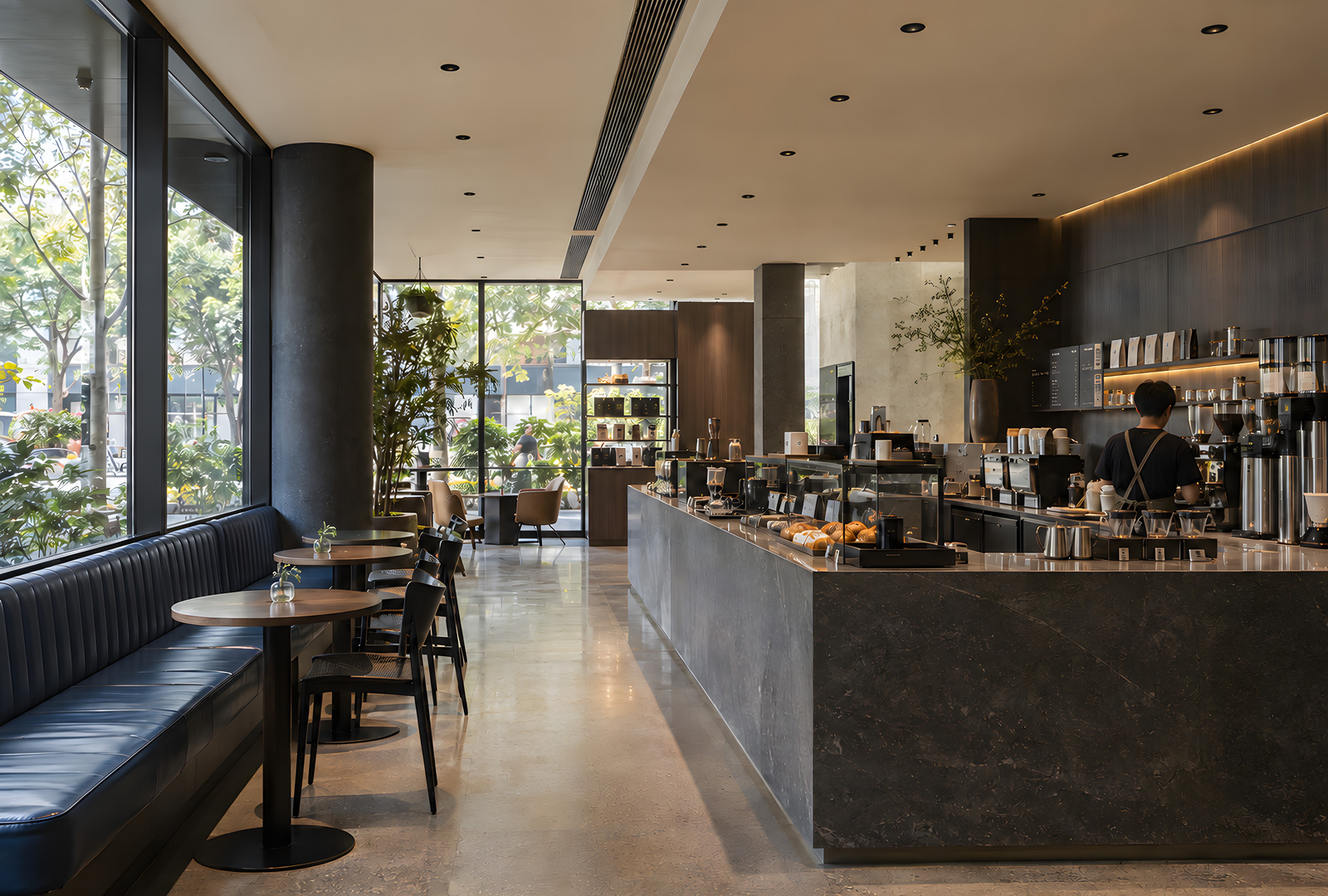 Interior lighting application shown in the MOVA WINGED TRIMLESS catalogue
