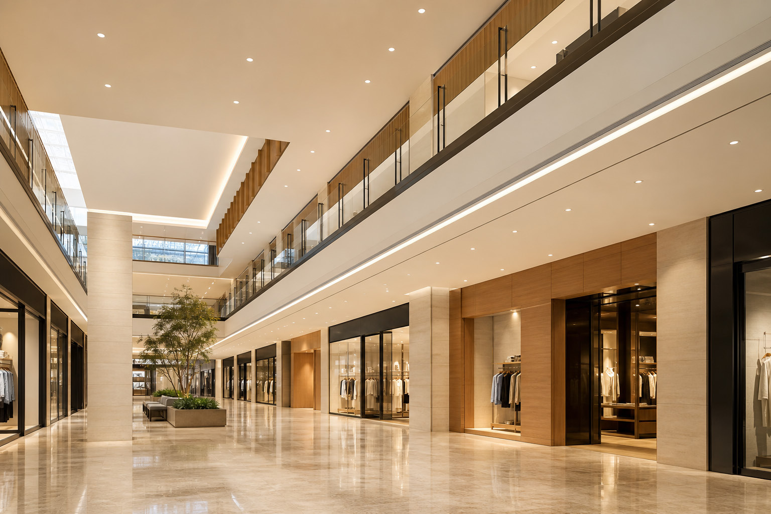 INTERO E adjustable downlight in retail store