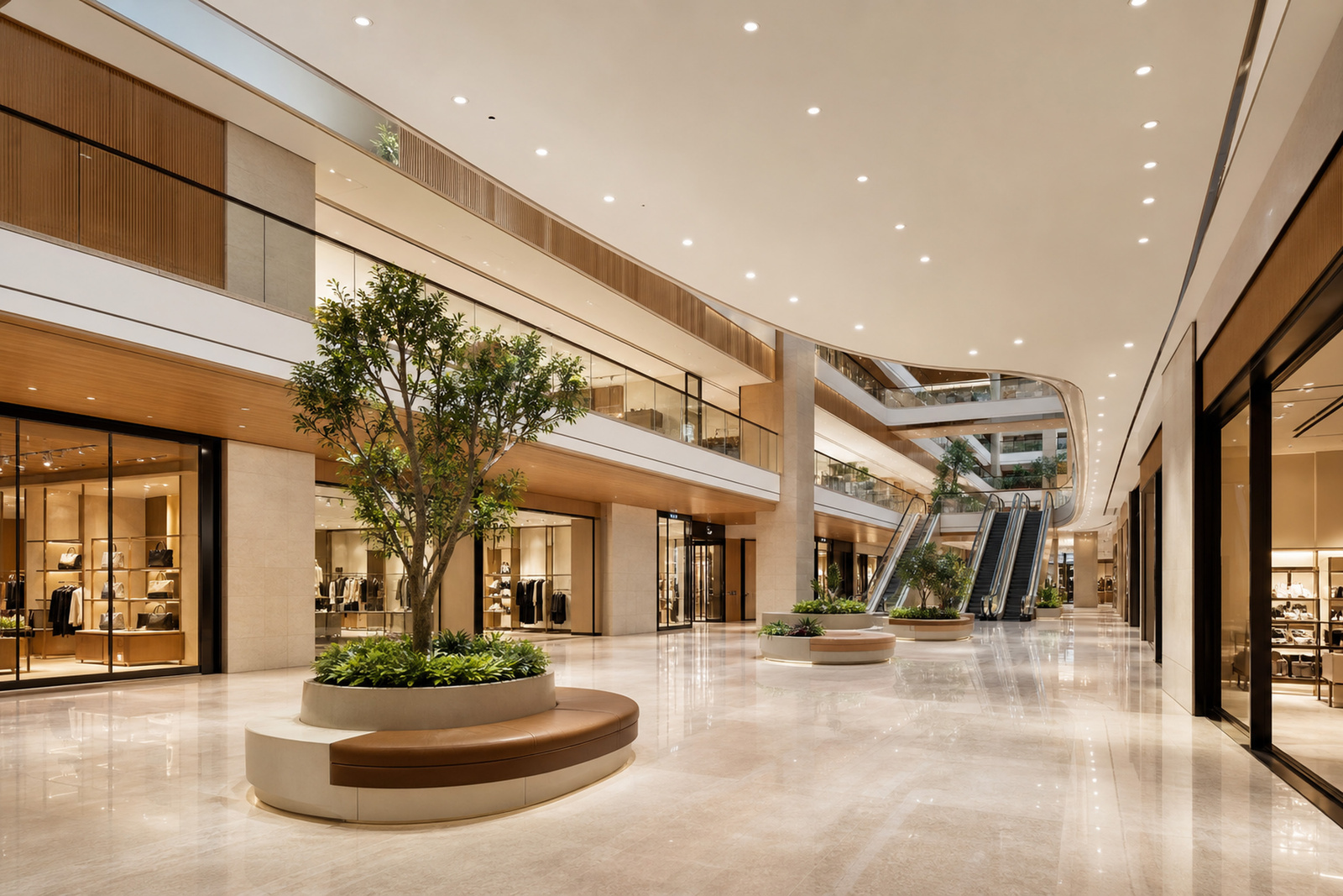 SLIM E downlight for mall lighting